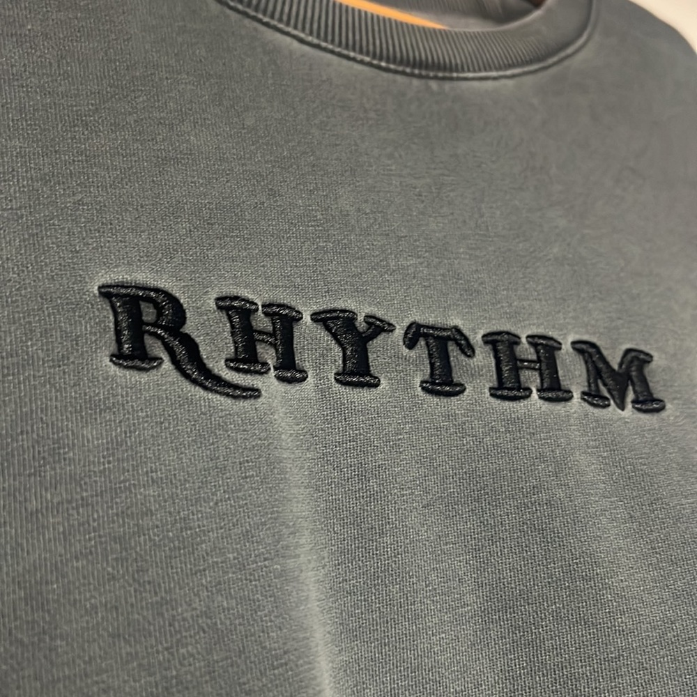 Distressed Embroidered Crewneck - Picture 2 of 4